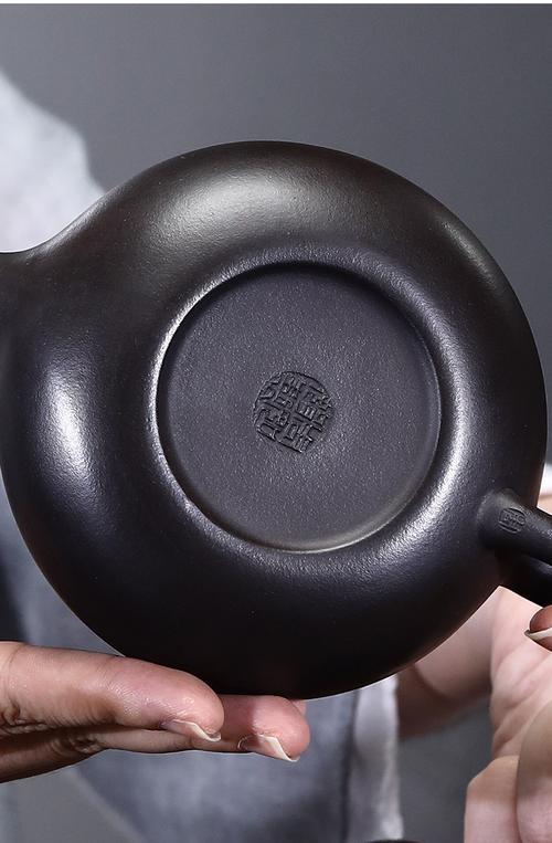 宜兴正宗原矿紫砂壶名家纯全手工茶具功夫茶壶石黄扁腹光壶